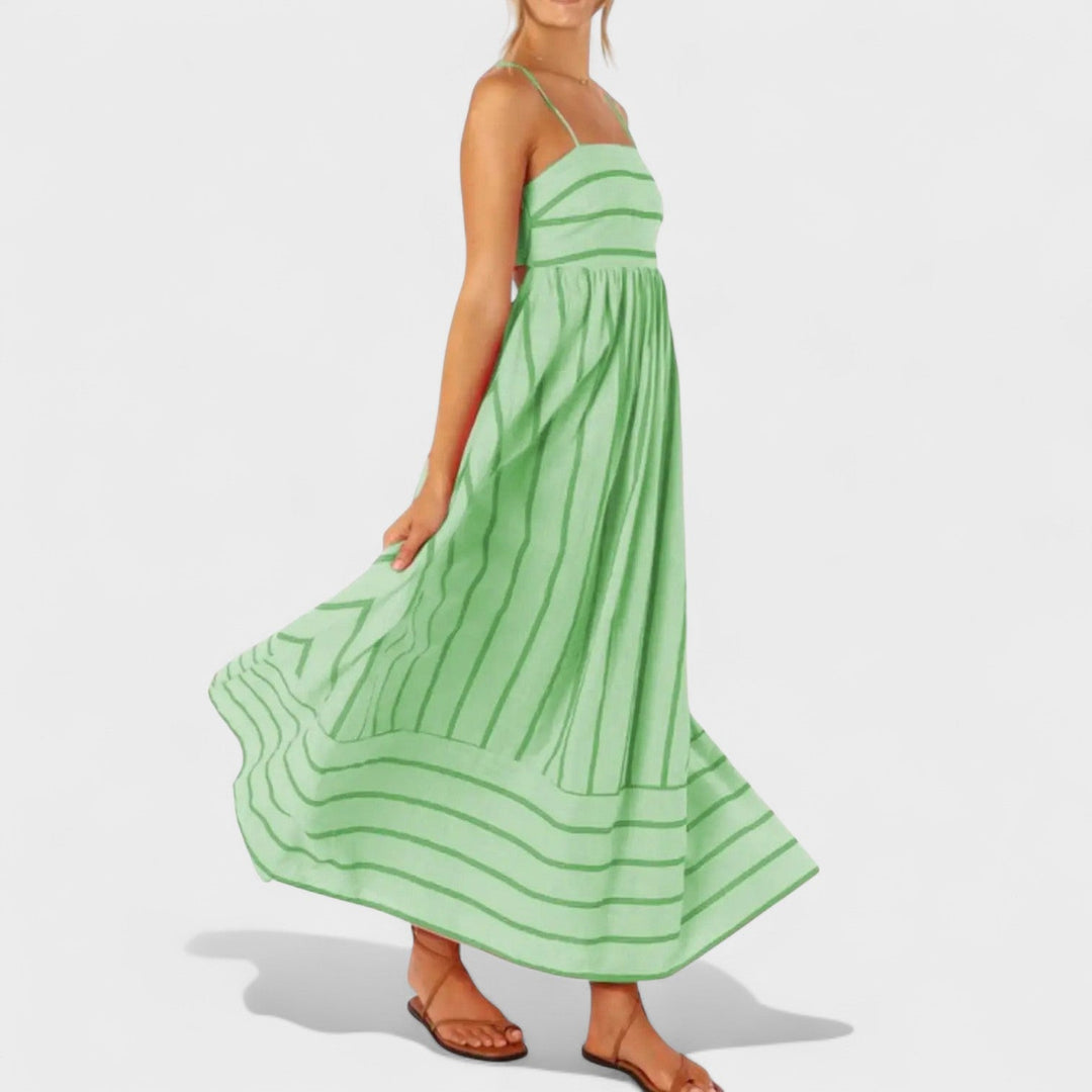 Andrea - Long Striped Dress