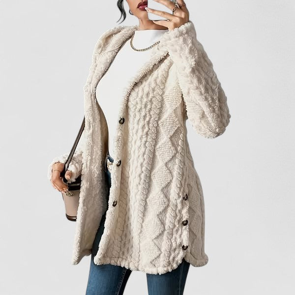 Sara - Fleece Hooded Coat