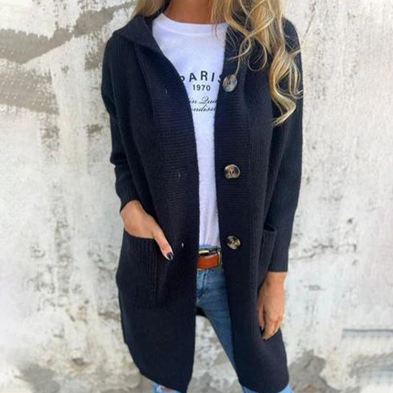 Jenna - Cozy Hooded Cardigan