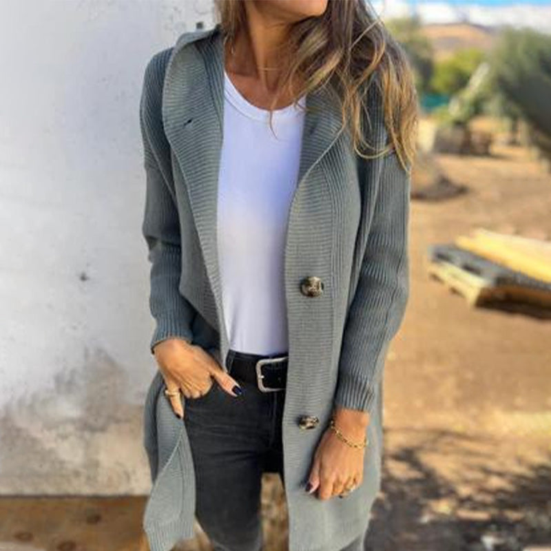 Jenna - Cozy Hooded Cardigan