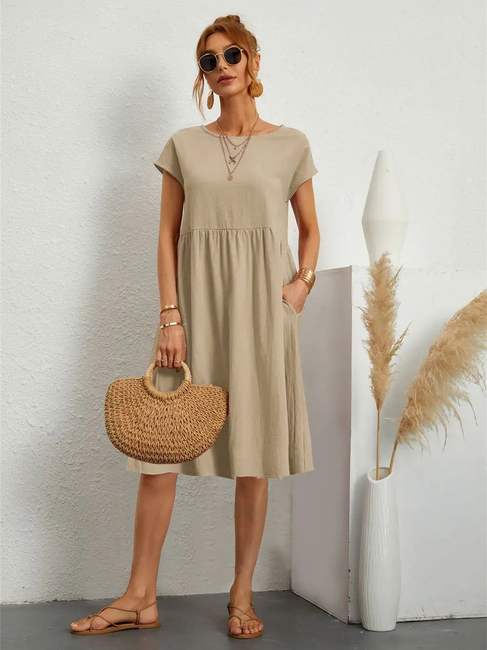 Aria - Casual Pocket Dress