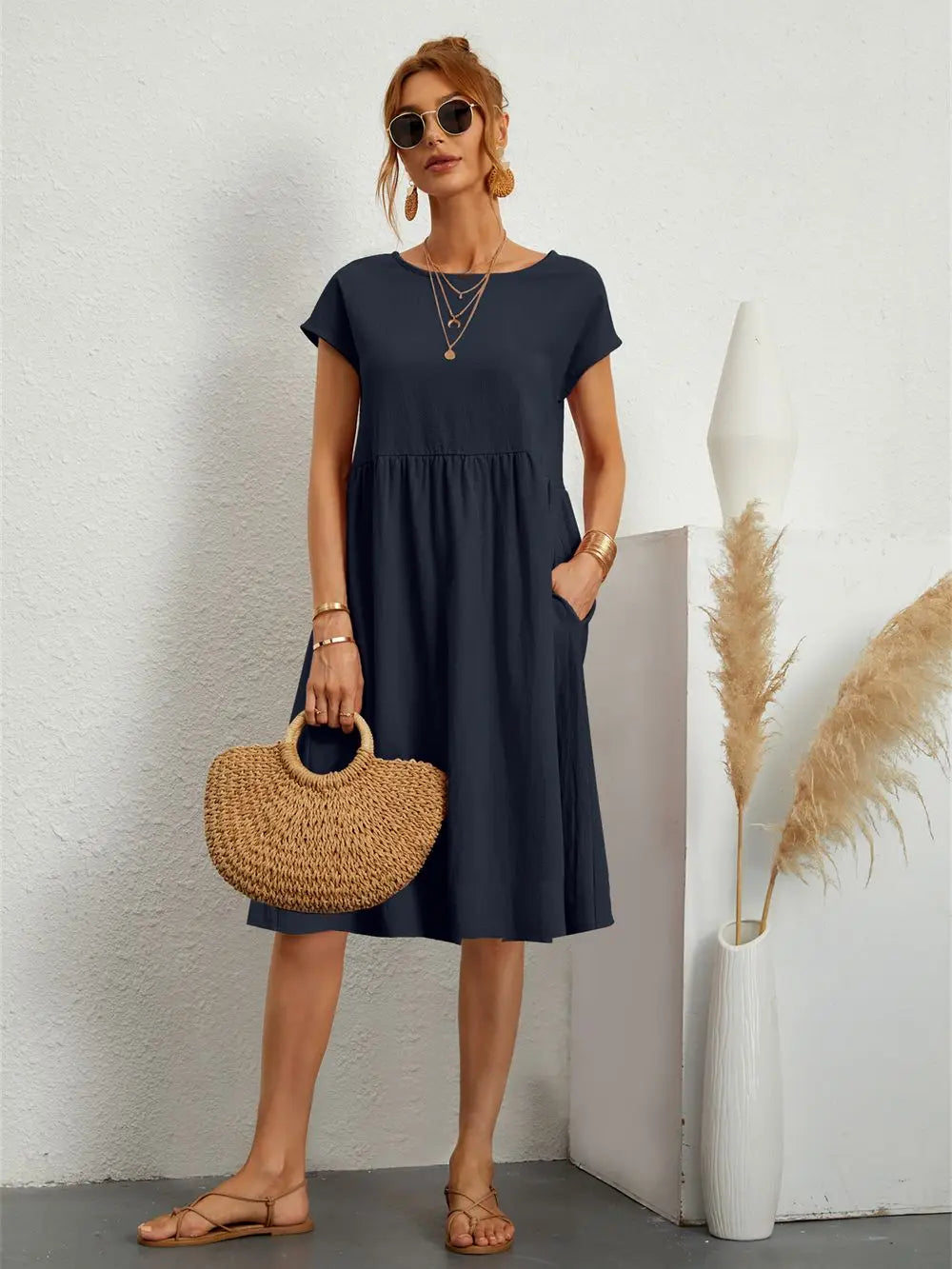 Aria - Casual Pocket Dress