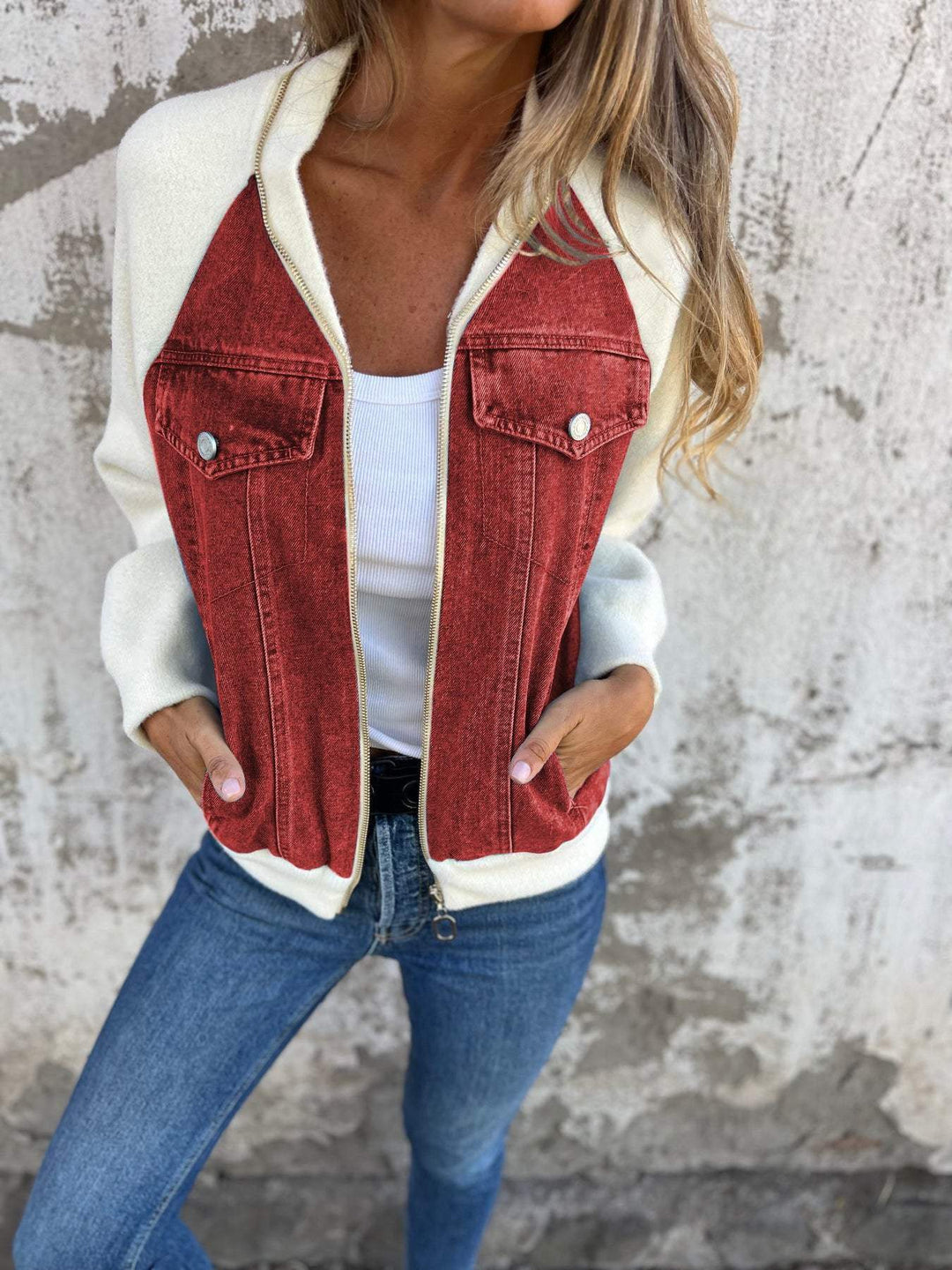 Leslie - Denim Hooded Jacket