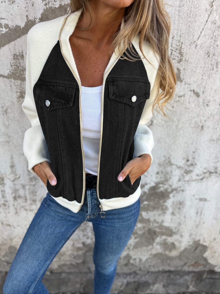 Leslie - Denim Hooded Jacket