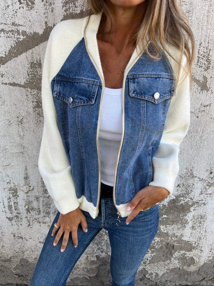 Leslie - Denim Hooded Jacket
