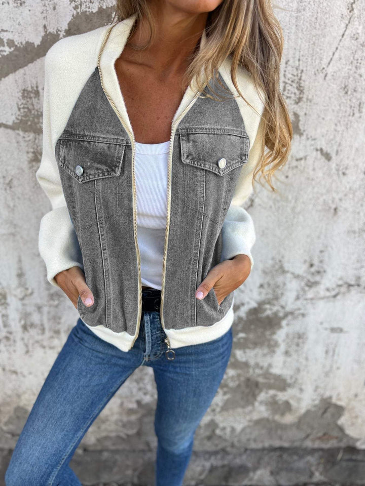 Leslie - Denim Hooded Jacket