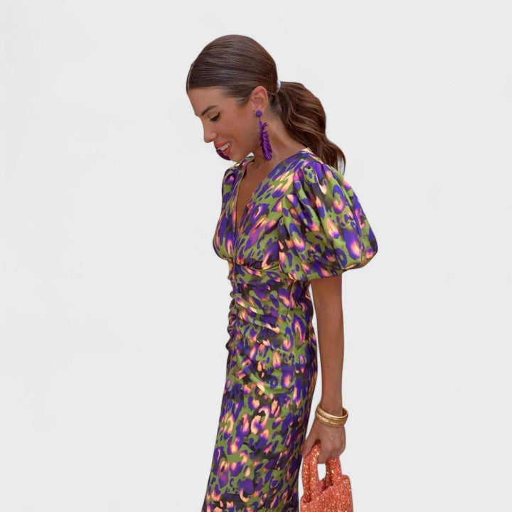 Willa - Tropical Fire Dress