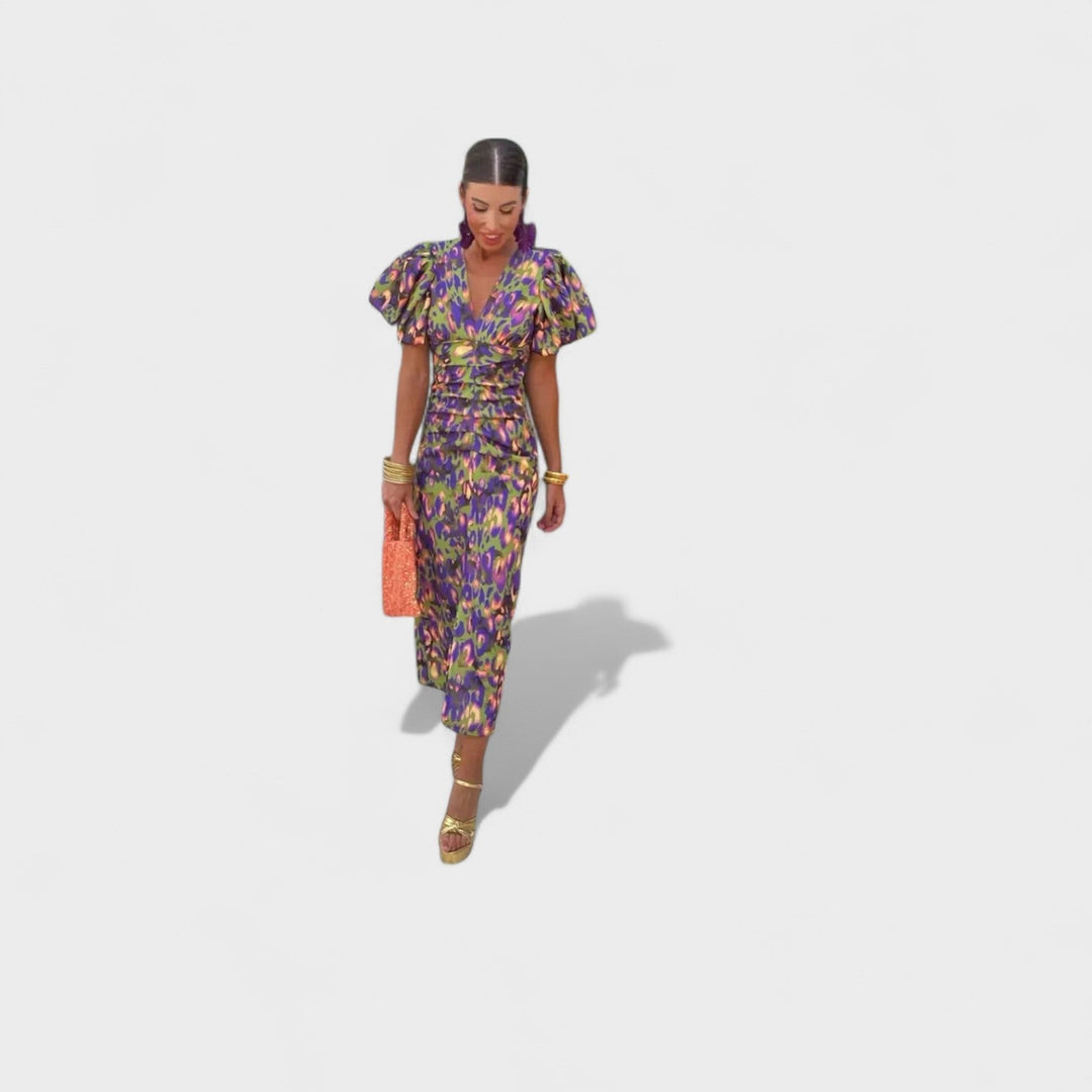 Willa - Tropical Fire Dress