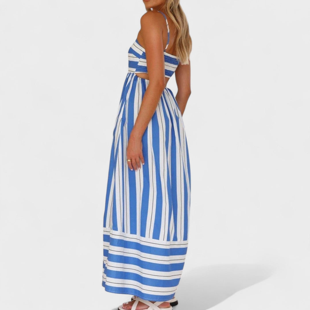 Andrea - Long Striped Dress