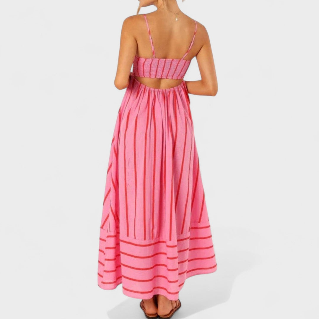 Andrea - Long Striped Dress