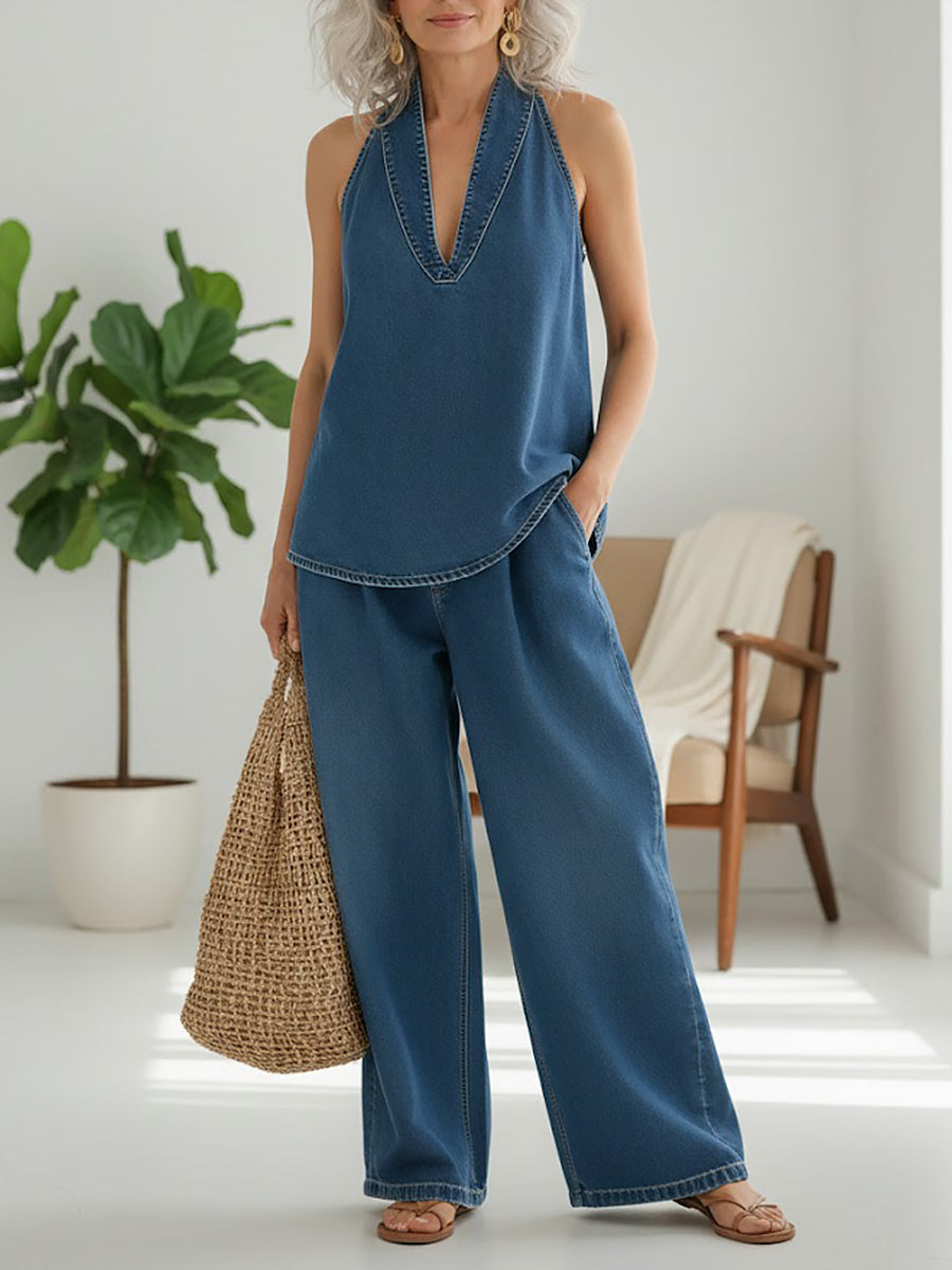 Denise - Two-Piece Denim Set