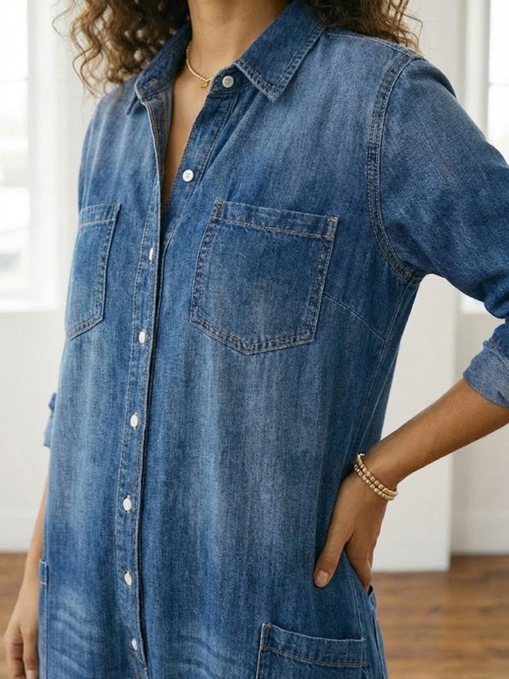 Serenity - Denim Cotton Jumpsuit