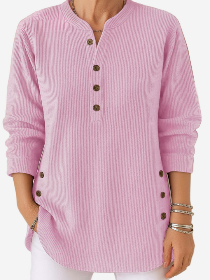 Kylie – Long Sleeve Solid Knit Sweater