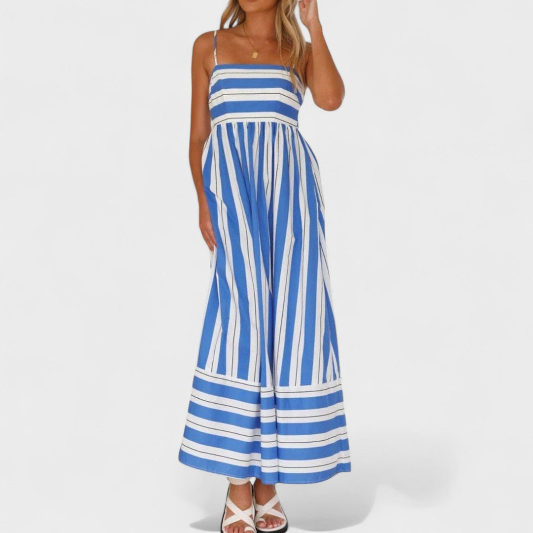 Andrea - Long Striped Dress