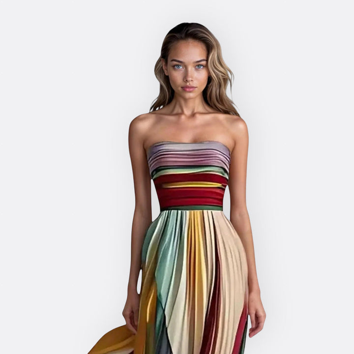 Everly - Long Strapless Dress