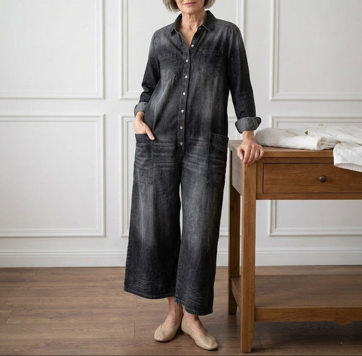 Serenity - Denim Cotton Jumpsuit