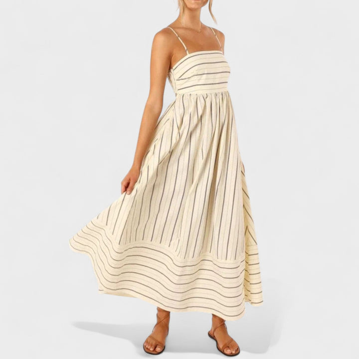 Andrea - Long Striped Dress