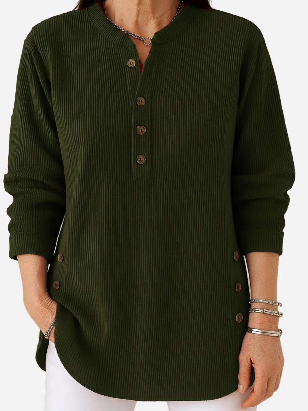 Kylie – Long Sleeve Solid Knit Sweater