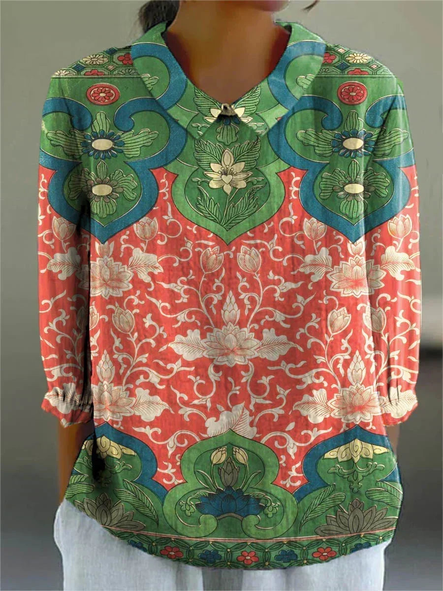 Samantha - Regal Lotus Blouse