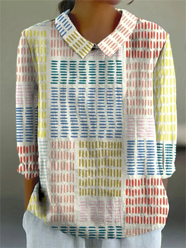 Kelly - Colourblock Dash Blouse